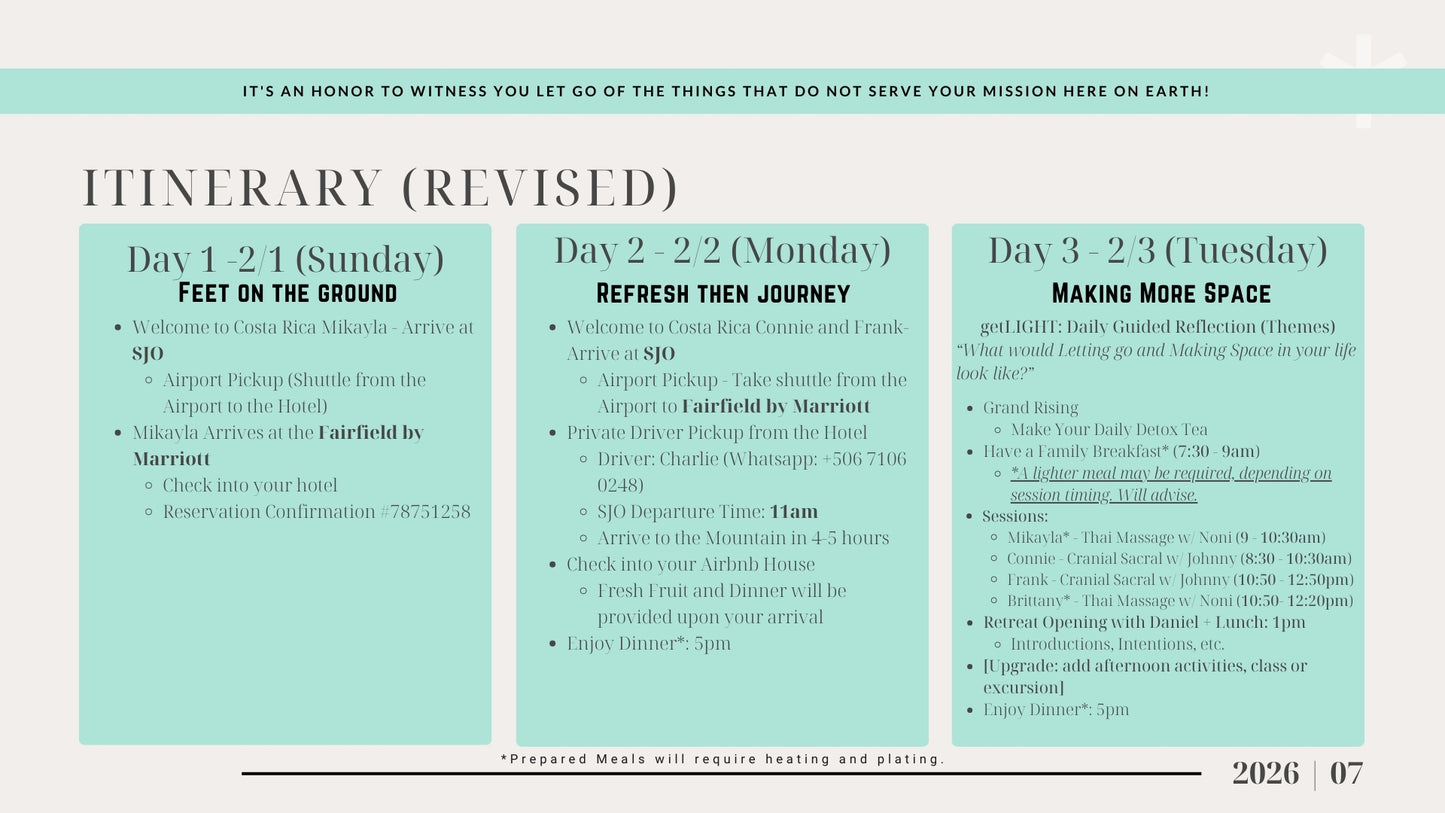 Detox Your Life - Geier Family Retreat (Additions)